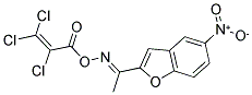 5-NITRO-2-([(2,3,3-TRICHLOROALLANOYL)OXY]ETHANIMIDOYL)-1-BENZOFURAN 结构式