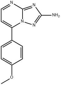 7-(4-甲氧基苯基)[1,2,4]噻唑并[1,5-A]-嘧啶-2-胺 结构式