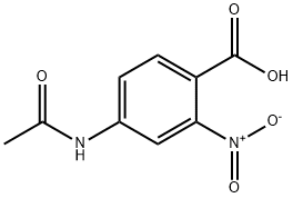 4-乙酰氨基-2-硝基-苯甲酸 结构式