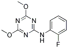 2-[N-(2-FLUOROPHENYL)AMINO]-4,6-DIMETHOXYTRIAZINE 结构式