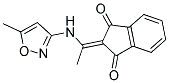 2-(((5-METHYLISOXAZOL-3-YL)AMINO)ETHYLIDENE)INDANE-1,3-DIONE 结构式