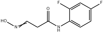 N-(2,4-DIFLUOROPHENYL)-3-(HYDROXYIMINO)PROPANAMIDE 结构式