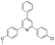 2-(4-Chlorophenyl)-6-(4-methoxyphenyl)-4-phenylpyridine 结构式