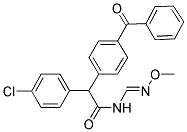 2-(4-BENZOYLPHENYL)-2-(4-CHLOROPHENYL)-N-[(METHOXYIMINO)METHYL]ACETAMIDE 结构式