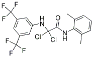 N1-(2,6-DIMETHYLPHENYL)-2,2-DICHLORO-2-[3,5-DI(TRIFLUOROMETHYL)ANILINO]ACETAMIDE 结构式