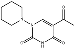5-Acetyl-1-piperidino-2,4(1H,3H)-pyrimidinedione 结构式