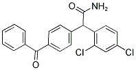 2-(4-BENZOYLPHENYL)-2-(2,4-DICHLOROPHENYL)ACETAMIDE 结构式