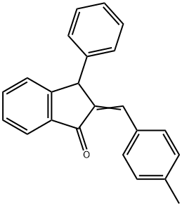 2-[(4-METHYLPHENYL)METHYLENE]-3-PHENYL-1-INDANONE 结构式