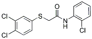 N-(2-CHLOROPHENYL)-2-[(3,4-DICHLOROPHENYL)SULFANYL]ACETAMIDE 结构式
