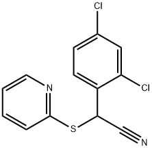 2-(2,4-DICHLOROPHENYL)-2-(2-PYRIDINYLSULFANYL)ACETONITRILE 结构式
