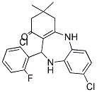 2,10-DIAZA-13-CHLORO-9-(6-CHLORO-2-FLUOROPHENYL)-5,5-DIMETHYLTRICYCLO[9.4.0.0(3,8)]PENTADECA-1(15),3(8),11(12),13-TETRAEN-7-ONE 结构式