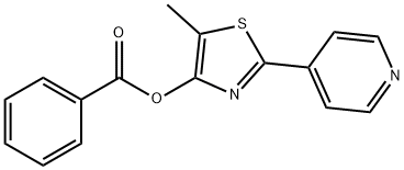 5-METHYL-2-(4-PYRIDINYL)-1,3-THIAZOL-4-YL BENZENECARBOXYLATE 结构式