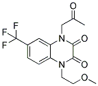 1-(2-METHOXYETHYL)-4-(2-OXOPROPYL)-6-(TRIFLUOROMETHYL)-2,3(1H,4H)-QUINOXALINEDIONE 结构式