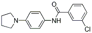 3-CHLORO-N-[4-(1-PYRROLIDINYL)PHENYL]BENZENECARBOXAMIDE 结构式