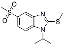 1-ISOPROPYL-5-(METHYLSULPHONYL)-2-(METHYLTHIO)-(1H)-BENZIMIDAZOLE 结构式