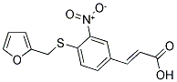 3-(4-[(2-FURYLMETHYL)THIO]-3-NITROPHENYL)ACRYLIC ACID 结构式