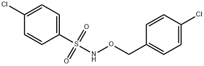 4-CHLORO-N-[(4-CHLOROBENZYL)OXY]BENZENESULFONAMIDE 结构式