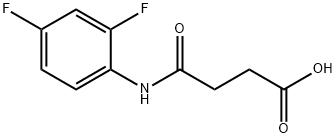 4-(2,4-Difluoroanilino)-4-oxobutanoic acid 结构式