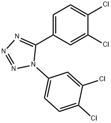 1,5-BIS(3,4-DICHLOROPHENYL)-1H-1,2,3,4-TETRAAZOLE 结构式