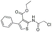 2-(2-CHLORO-ACETYLAMINO)-4-PHENYL-THIOPHENE-3-CARBOXYLIC ACID ETHYL ESTER 结构式