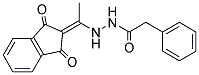 N-(((1,3-DIOXOINDAN-2-YLIDENE)ETHYL)AMINO)-2-PHENYLETHANAMIDE 结构式