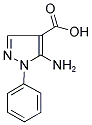 5-AMINO-1-PHENYL-1H-PYRAZOLE-4-CARBOXYLIC ACID 结构式