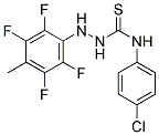 1-(2,3,5,6-TETRAFLUORO-4-METHYLPHENYL)-4-(4-CHLOROPHENYL)THIOSEMICARBAZIDE 结构式