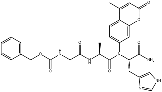 Z-GLY-ALA-HIS-AMC 结构式