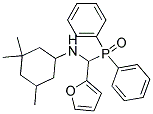 N1-[(DIPHENYLPHOSPHORYL)(2-FURYL)METHYL]-3,3,5-TRIMETHYLCYCLOHEXAN-1-AMINE 结构式