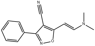 5-[2-(DIMETHYLAMINO)VINYL]-3-PHENYL-4-ISOXAZOLECARBONITRILE 结构式