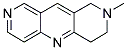 1,2,3,4-TETRAHYDRO-2-METHYLPYRIDO[4,3-B][1,6]NAPHTHYRIDINE 结构式