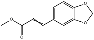 (E)-3-(1,3-苯并二氧杂环戊烯-5-YL)-2-丙烯酸甲酯 结构式