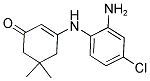 3-((2-AMINO-4-CHLOROPHENYL)AMINO)-5,5-DIMETHYLCYCLOHEX-2-EN-1-ONE 结构式