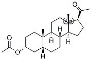 5-BETA-PREGNAN-3-ALPHA-OL-20-ONE ACETATE 结构式