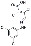 2,3-DICHLORO-4-[2-(3,5-DICHLOROPHENYL)HYDRAZONO]BUT-2-ENOIC ACID 结构式