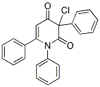 3-CHLORO-1,3,6-TRIPHENYL-1,2,3,4-TETRAHYDROPYRIDINE-2,4-DIONE 结构式