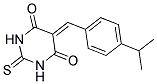 5-(4-ISOPROPYLBENZYLIDENE)-2-THIOXODIHYDROPYRIMIDINE-4,6(1H,5H)-DIONE 结构式