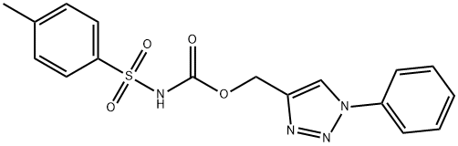 (1-PHENYL-1H-1,2,3-TRIAZOL-4-YL)METHYL N-[(4-METHYLPHENYL)SULFONYL]CARBAMATE 结构式