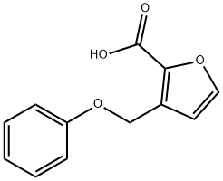3-(苯氧基甲基)呋喃-2-羧酸 结构式