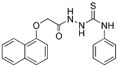 1-(2-(1-NAPHTHYLOXY)ACETYL)-4-PHENYLTHIOSEMICARBAZIDE 结构式