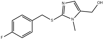 (2-((4-Fluorobenzyl)thio)-1-methyl-1H-imidazol-5-yl)methanol