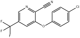 3-(4-CHLOROPHENOXY)-5-(TRIFLUOROMETHYL)-2-PYRIDINECARBONITRILE 结构式