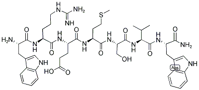 TRP-ARG-GLU-MET-SER-VAL-TRP-NH2 结构式