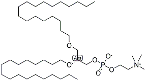 1,2-O-DIOCTADECYL-SN-GLYCERO-3-PHOSPHOCHOLINE 结构式