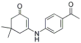 3-((4-Acetylphenyl)amino)-5,5-dimethylcyclohex-2-en-1-one 结构式