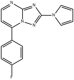 7-(4-FLUOROPHENYL)-2-(1H-PYRROL-1-YL)[1,2,4]TRIAZOLO[1,5-A]PYRIMIDINE 结构式