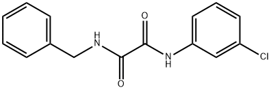 N1-苄基-N2-(3-氯苯基)草酰胺 结构式