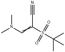 2-(TERT-BUTYLSULFONYL)-3-(DIMETHYLAMINO)ACRYLONITRILE 结构式