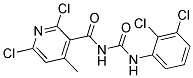 N-[(2,6-DICHLORO-4-METHYL-3-PYRIDYL)CARBONYL]-N'-(2,3-DICHLOROPHENYL)UREA 结构式