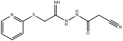 N'-(2-Cyanoacetyl)-2-(2-pyridinylsulfanyl)ethanehydrazonamide 结构式